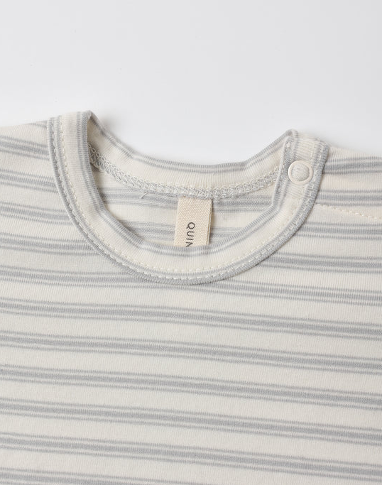 QUINCY MAE JERSEY BODYSUIT, 2 PACK SQUIRREL, CLOUD STRIPE