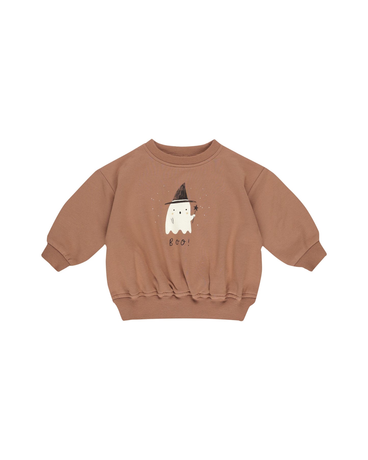 QUINCY MAE RELAXED FLEECE SWEATSHIRT BOO