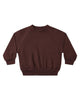QUINCY MAE POCKET SWEATSHIRT BLACK CHERRY