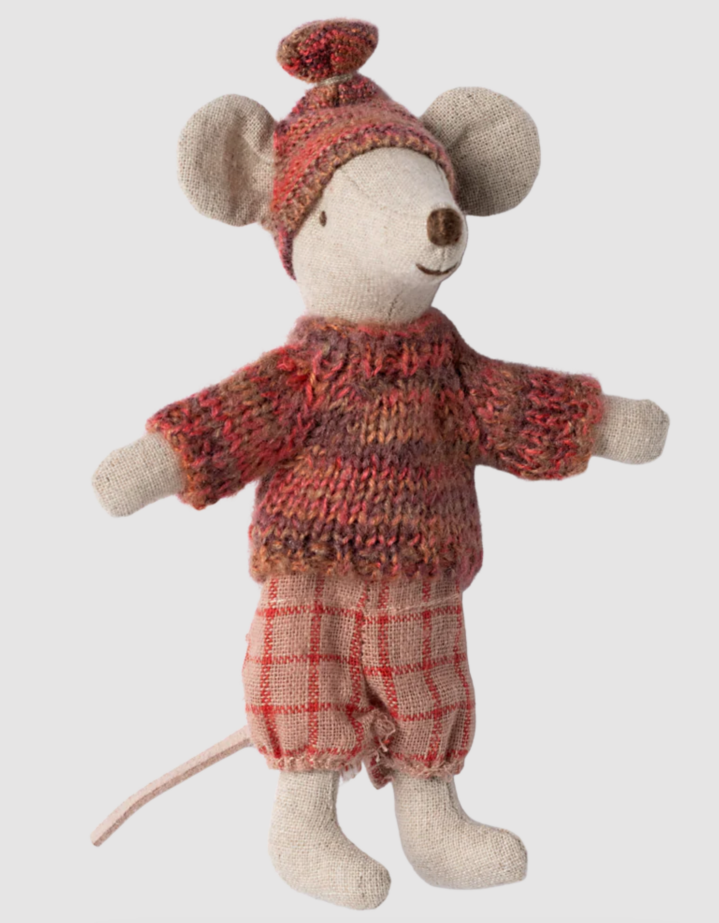 WINTER MOUSE WITH SKI SET, BIG SISTER - ROSE