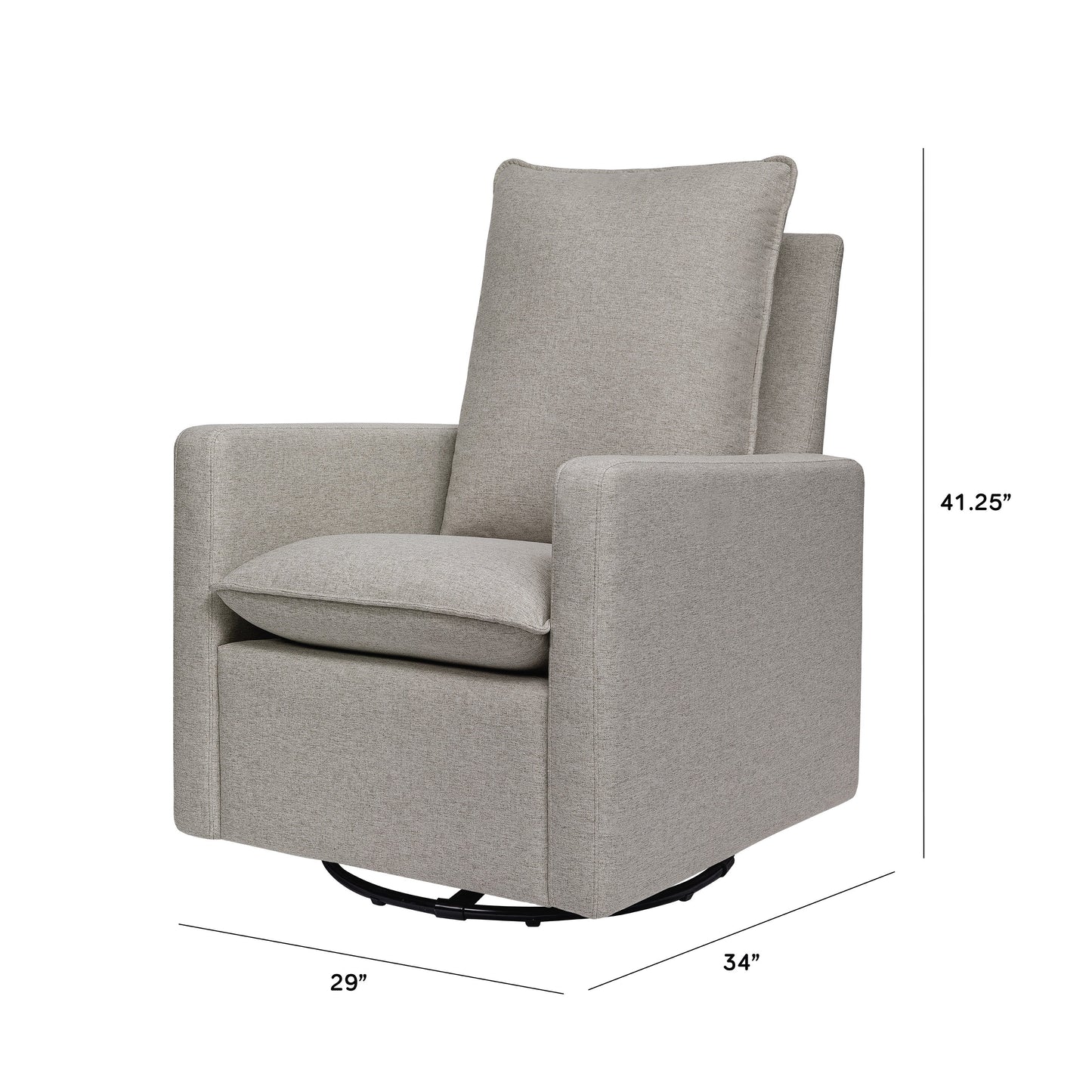 BABYLETTO CALI PILLOWBACK SWIVEL GLIDER