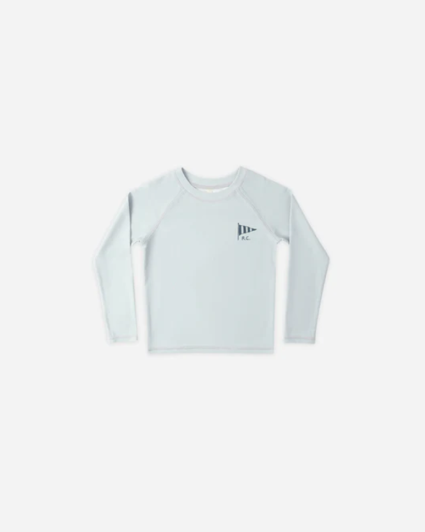 RYLEE + CRU LONG SLEEVE RASHGUARD LIGHT BLUE