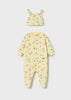 MAYORAL NEWBORN BOY PRINTED ONE-PIECE WITH HAT