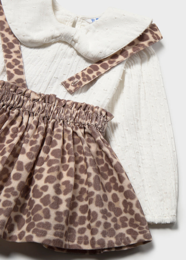 MAYORAL BABYSKIRT AND BLOUSE SET