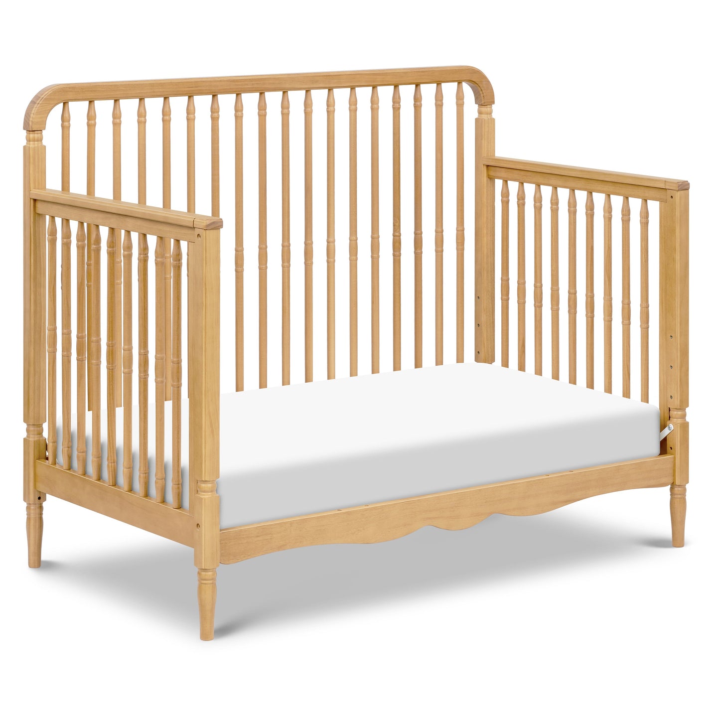 Liberty 4-in-1 Convertible Spindle Crib in Warm White