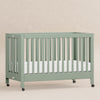 Maki Full-Size Folding Crib w/ Toddler Bed Conversion Kit in Honey
