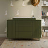 Pogo Tambour Assembled Dresser in Olive