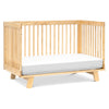 Hudson 3-in-1 Convertible Crib w/ToddlerBedConversionKit in White/Washed Natural