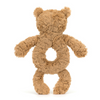JELLYCAT BARTHOLOMEW BEAR RING RATTLE