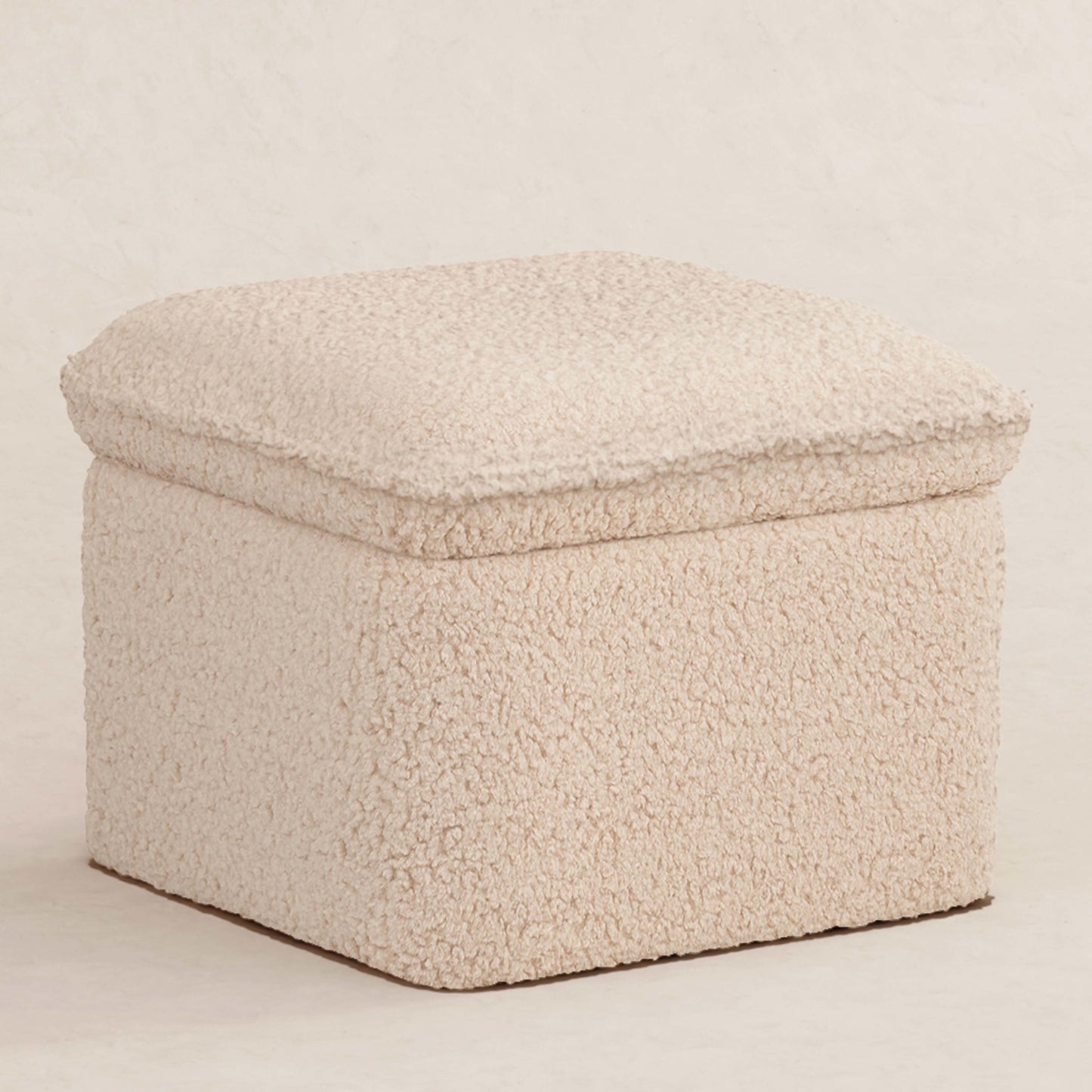 BABYLETTO CALI STORAGE OTTOMAN IN SHEARLING