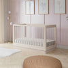 BABYLETTO HARLOW ACRYLIC 3-IN-1 CONVERTIBLE CRIB WITH TODDLER BED CONVERSION KIT