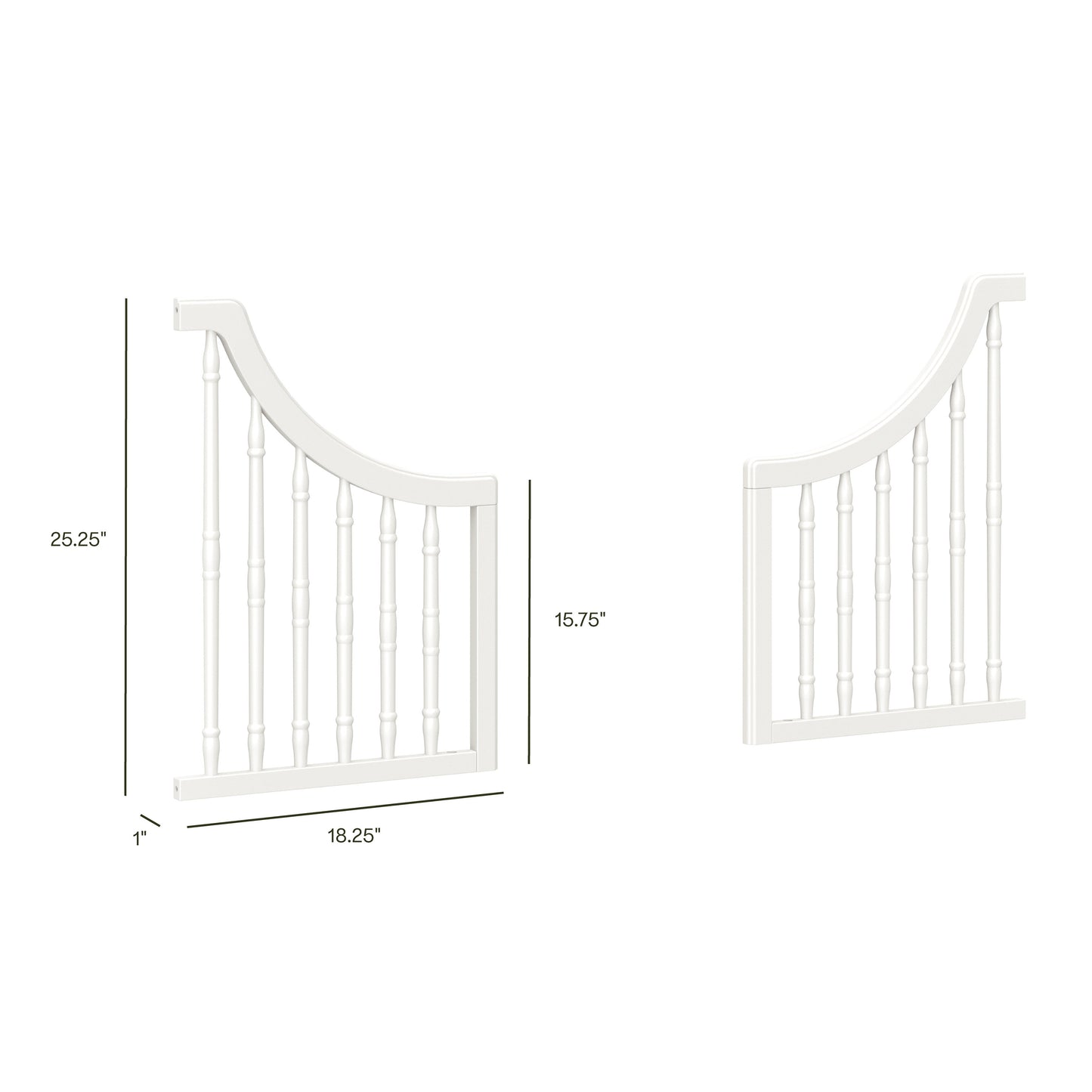 Toddler Bed Conversion Kit in Warm White