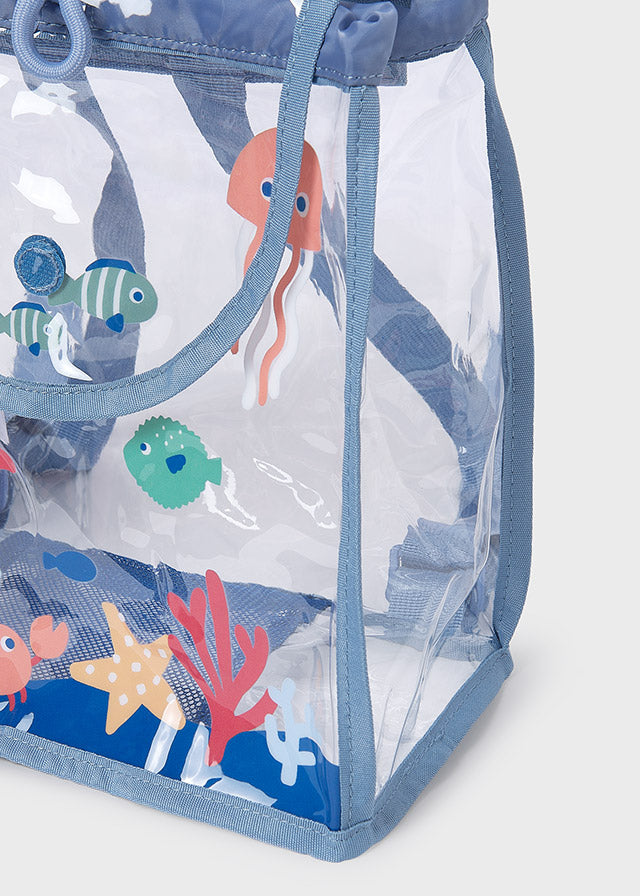 MAYORAL CLEAR BACKPACK - BLUE