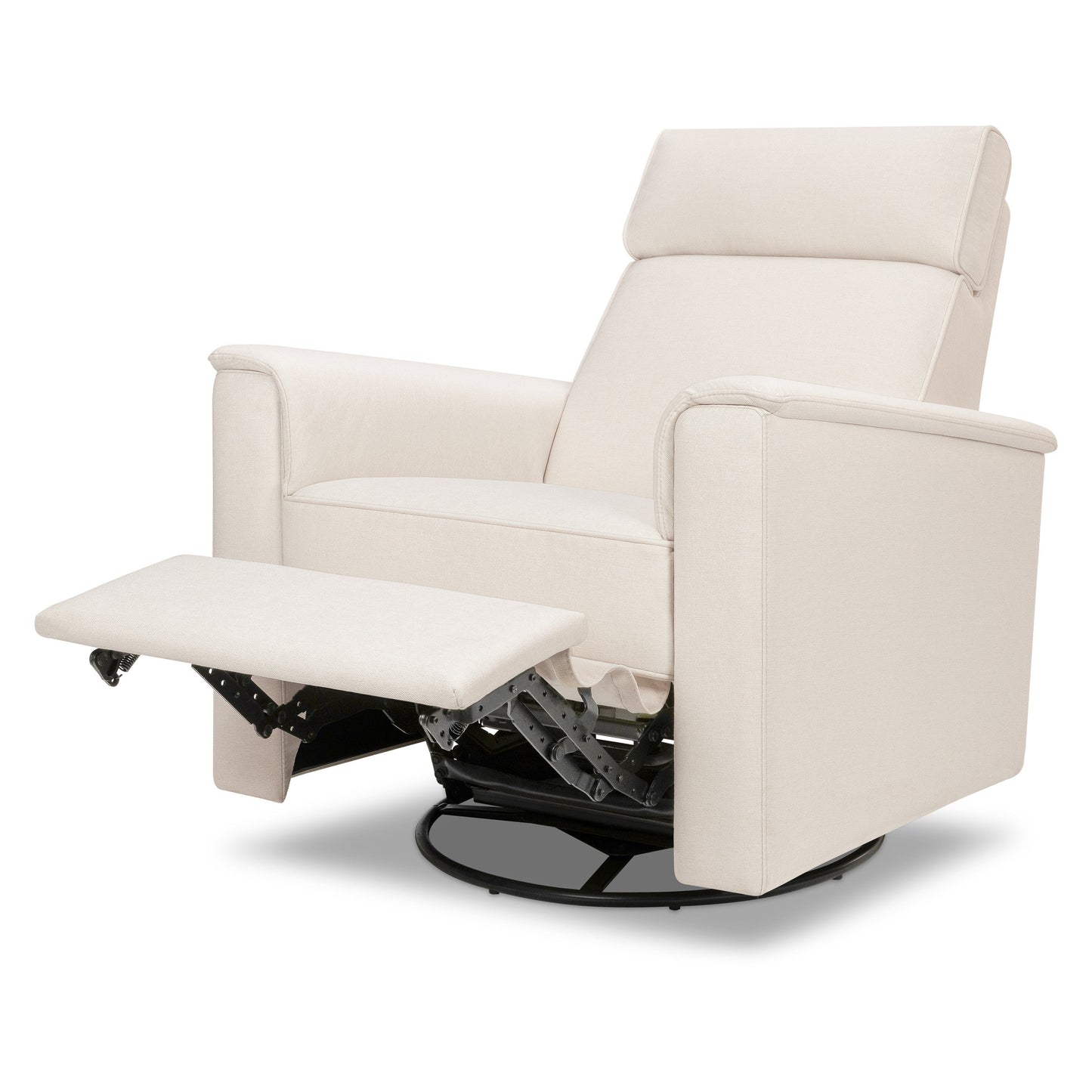 Willa Deluxe Power Glider Recliner w/Heat&Massage in Performance Beach Eco-Weave