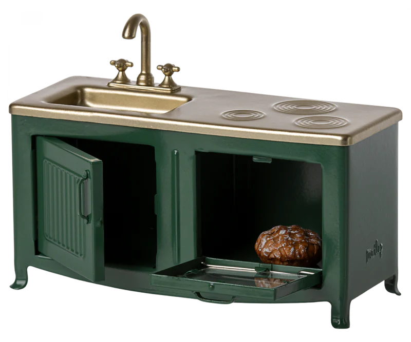 MAILEG KITCHEN, MOUSE - DARK GREEN