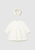 MAYORAL BABY FLEECE DRESS WITH HEADBAND
