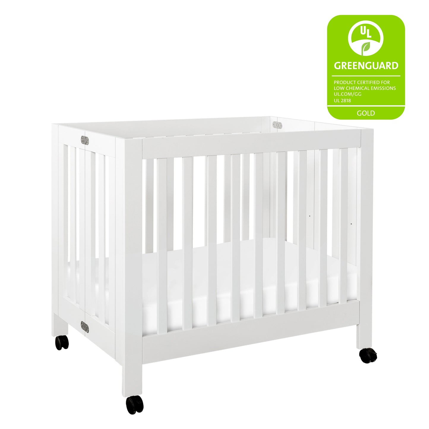 Origami Mini Crib in Light Sage