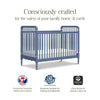 Liberty 3-in-1 Convertible Spindle Crib w/Toddler Bed Conversion Kit in Dusty Rose