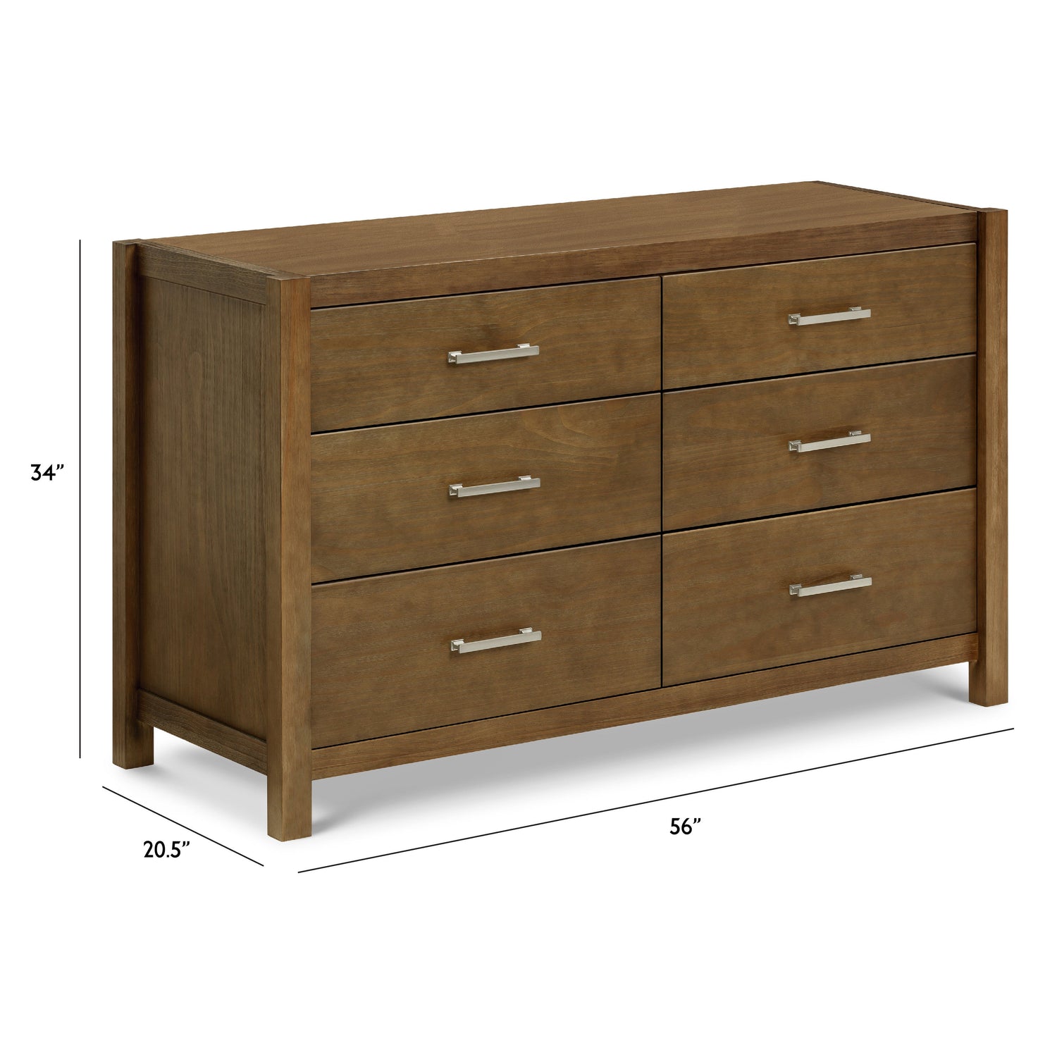 Monogram by Namesake Hemsted 6 Drawer Dresser - White Driftwood Monogram by Namesake Hemsted 6 Drawer Dresser - White Driftwood