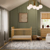 Liberty 3-in-1 Convertible Spindle Crib w/Toddler Bed Conversion Kit in Dusty Rose