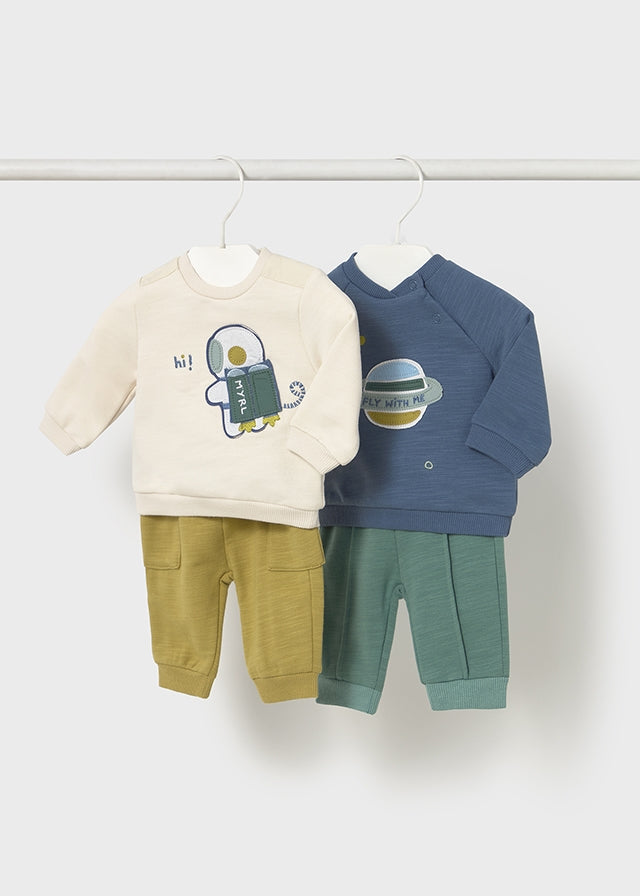 MAYORAL BABY PANTS AND SWEATSHIRT SET