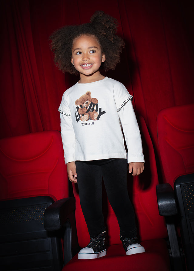 MAYORAL BLACK VELVET LEGGINGS