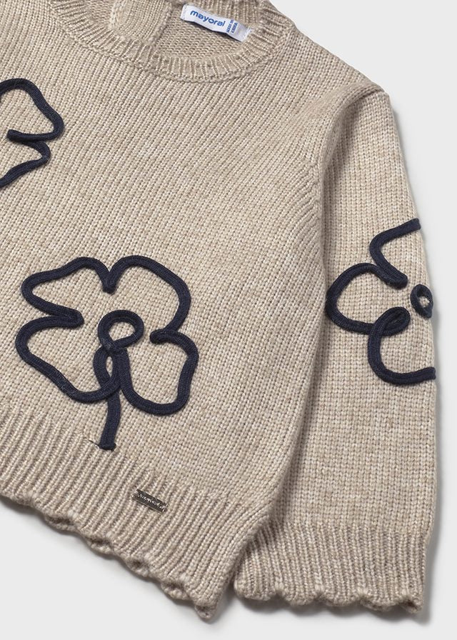 MAYORAL SOFT KNIT SWEATER HEATHER TOFFEE