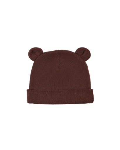 QUINCY MAE BABY BEAR BEANIE BLACK CHERRY