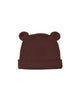 QUINCY MAE BABY BEAR BEANIE BLACK CHERRY