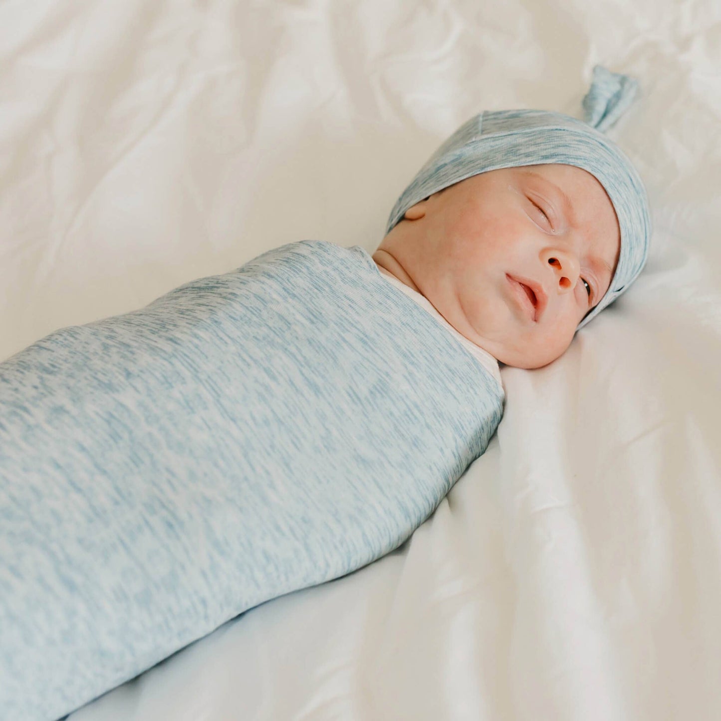 COPPER PEARL KNIT SWADDLE BLANKET - LENNON