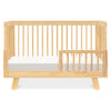 Hudson 3-in-1 Convertible Crib w/ToddlerBedConversionKit in White/Washed Natural