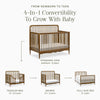 Liberty 4-in-1 Convertible Spindle Crib in Warm White