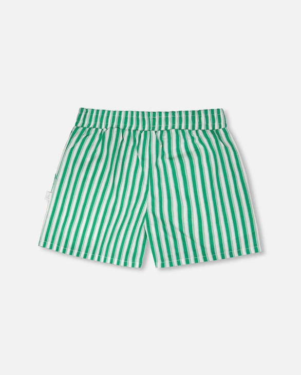 DEUX PAR DEUX STRIPED SHORTS - GREEN