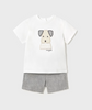 MAYORAL SHORTS AND DOG T SET