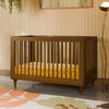 Lolly 3-in-1 Convertible Crib w/Toddler Bed Conversion in Crimson/Natural