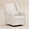 Kiwi Glider Recliner w/ Electronic Control and USB in Ivory Boucle w/Gold Base