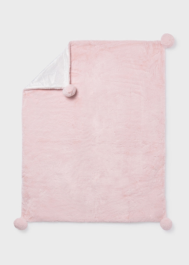 MAYORAL BABY PLUSH BLANKET- BABY PINK