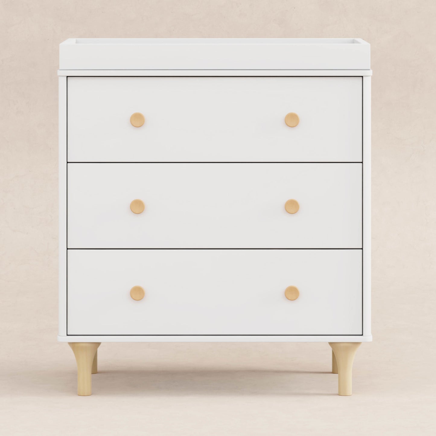 BABYLETTO LOLLY 3-DRAWER CHANGER DRESSER WITH REMOVABLE CHANGING TRAY