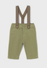 MAYORAL BOY PANTS WITH SUSPENDERS OLIVE