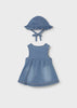 MAYORAL GIRL DRESS WITH HAT SET
