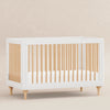 Lolly 3-in-1 Convertible Crib w/Toddler Bed Conversion in Crimson/Natural