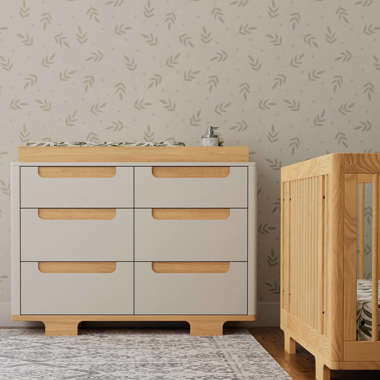 Yuzu 6-Drawer Dresser in Natural Walnut