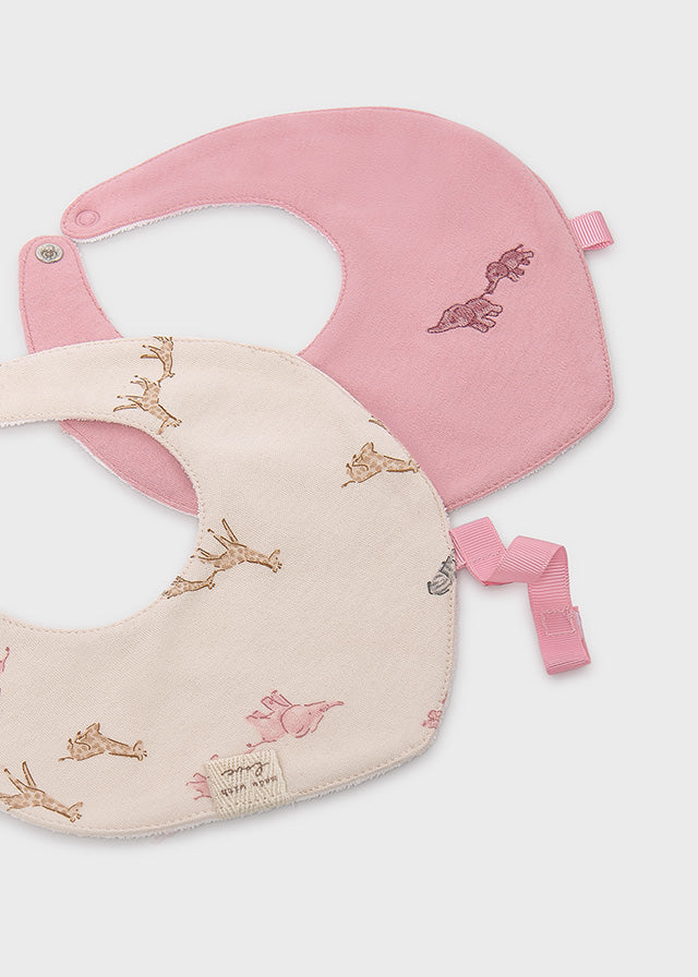 MAYORAL 2-PACK WATERPROOF BIBS ORCHID