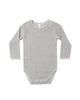 QUINCY MAE WAFFLE LONG SLEEVE BODYSUIT MIDNIGHT MICROSTRIPE