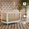 Lolly 3-in-1 Convertible Crib w/Toddler Bed Conversion in Crimson/Natural