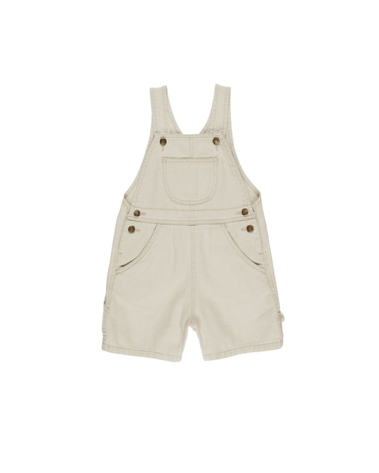 RYLEE AND CRU DENIM SHORTALLS STONE