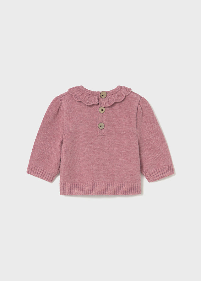 MAYORAL NEWBORN GIRL SWEATER- BLUSH