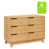 Hudson 6-Drawer Double Dresser, Assembled in Honey