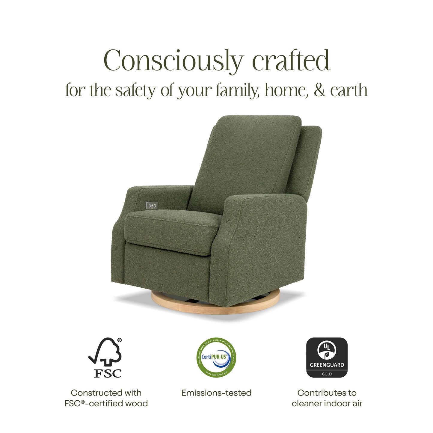 NAMESAKE CREWE ELECTRONIC RECLINER AND SWIVEL GLIDER