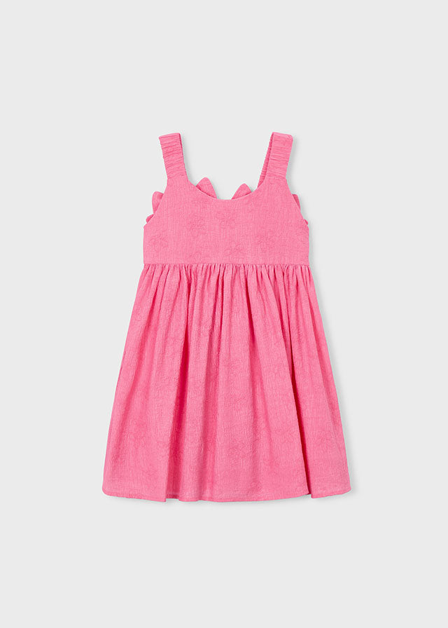 MAYORAL GIRL BACK FLOWERS DRESS